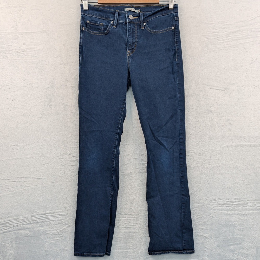Levi's 315 Shaping Bootcut Jeans Womens 27 Blue Indigo Americana Stretch Red Tab